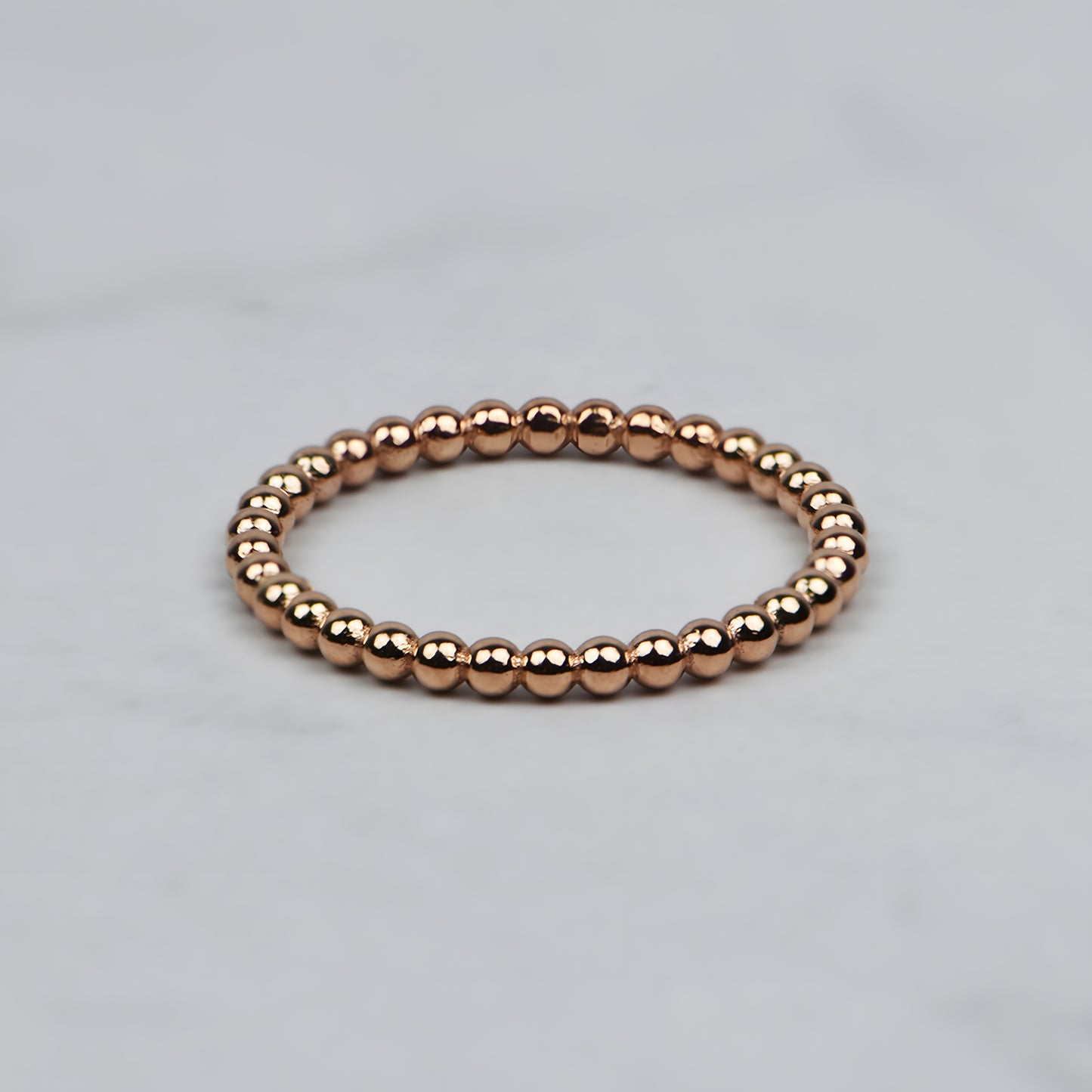 14k Gold Simple Ball Fashion Band
