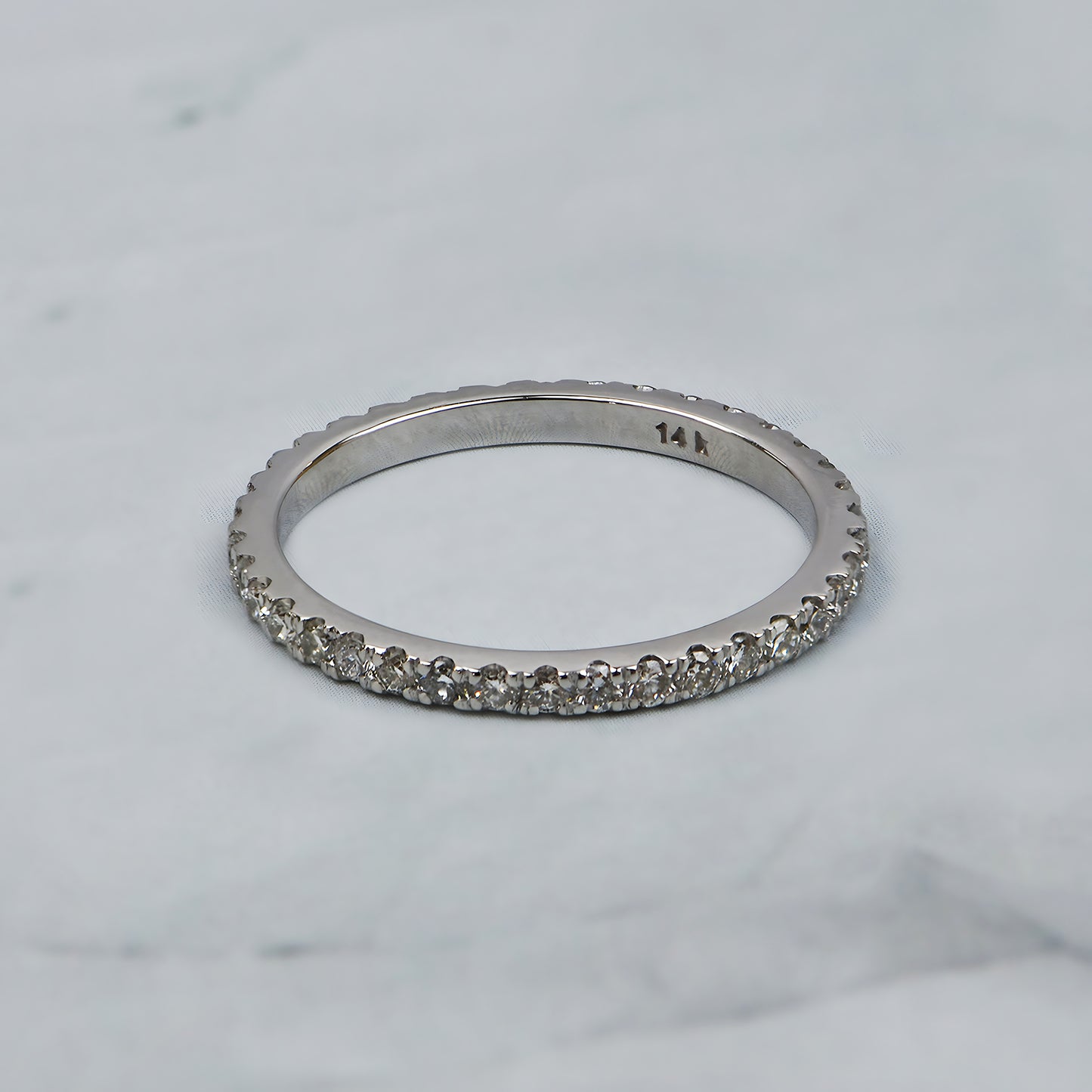 14k Gold Lab Grown Diamond Eternity Band