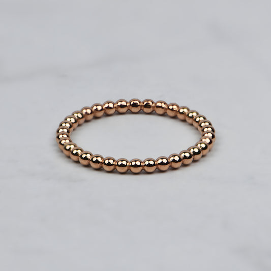 14k Gold Simple Ball Fashion Band