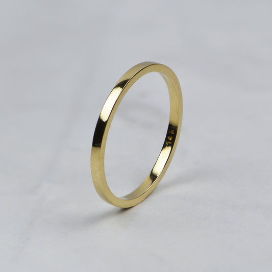 14k Gold Simple Fashion Band