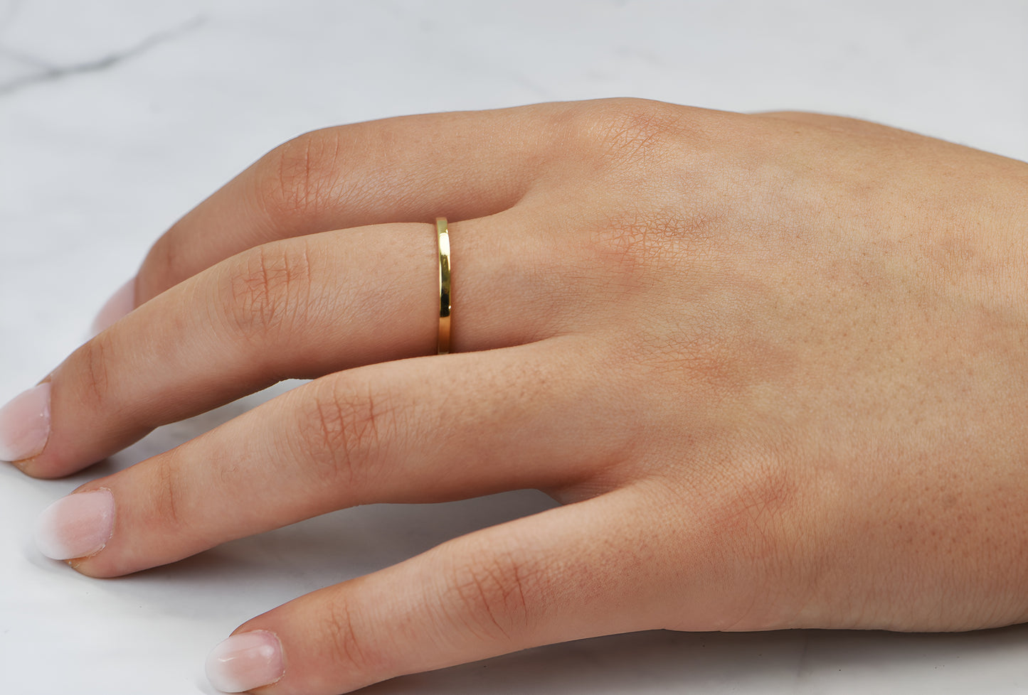 14k Gold Simple Fashion Band