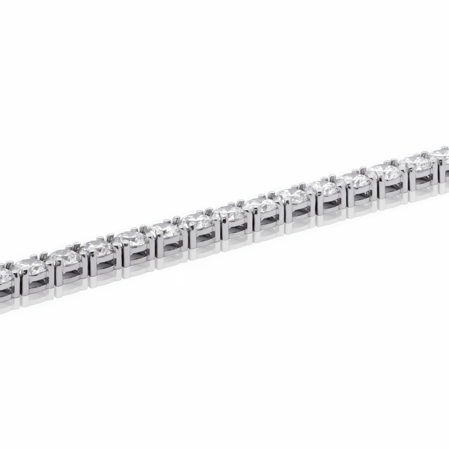 14k Gold 5mm Lab Grown Diamond Tennis Bracelet